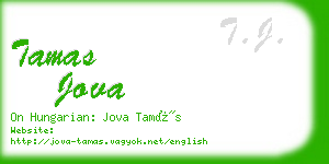 tamas jova business card